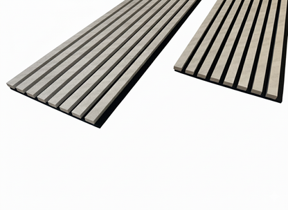 Panel Haus Concrete Acoustic Slat Wall Panel - 240cm x 32cm (2 pack)